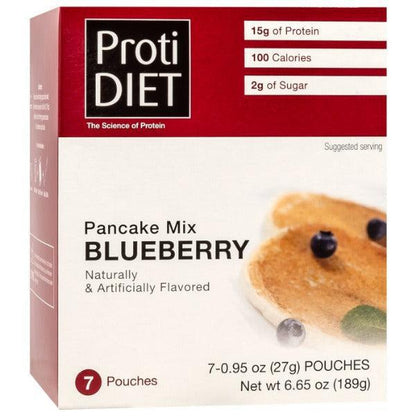 ProtiDiet - High Protein Pancake Mix Blueberry - 7/Box