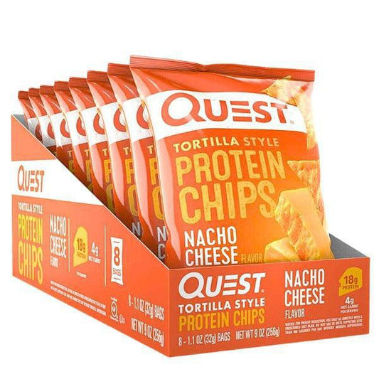 Quest Protein Tortilla Chips - Nacho Cheese - 8 Bags