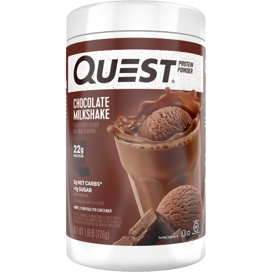 Protein Powder - Quest High Protein Powder - Chocolate Milkshake - 1.6 LB - ProteinWise