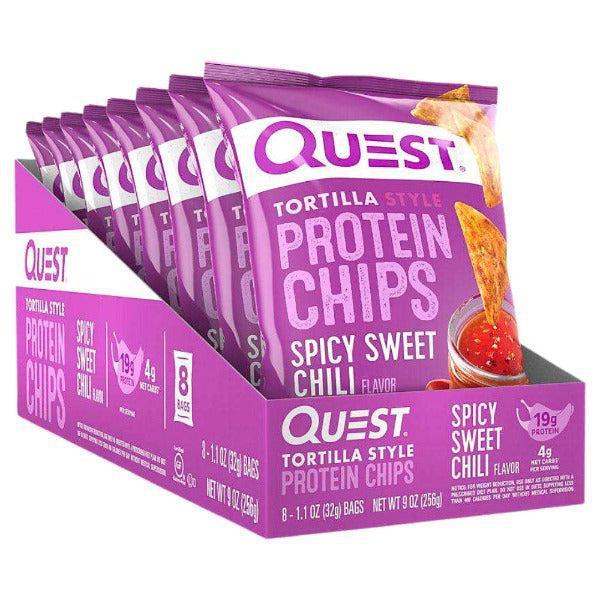 Quest Protein Tortilla Chips - Spicy Sweet Chili - 8 Bags