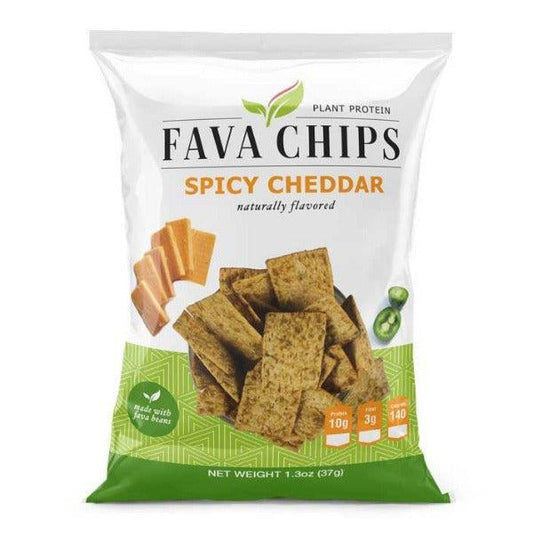 ProteinWise - Fava Chips - Spicy Cheddar - 1 Bag