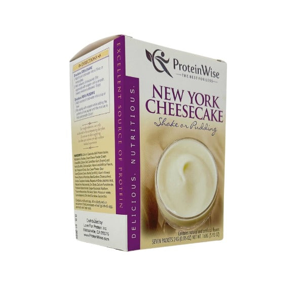 ProteinWise - New York Cheesecake Shake or Pudding - 7/Box