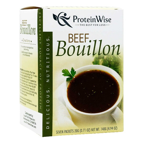 ProteinWise - Beef Bouillon Protein Soup - 7/Box