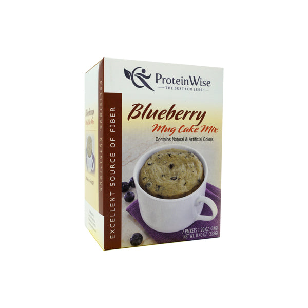 ProteinWise - High Protein Blueberry Mug Cakes - 7/Box