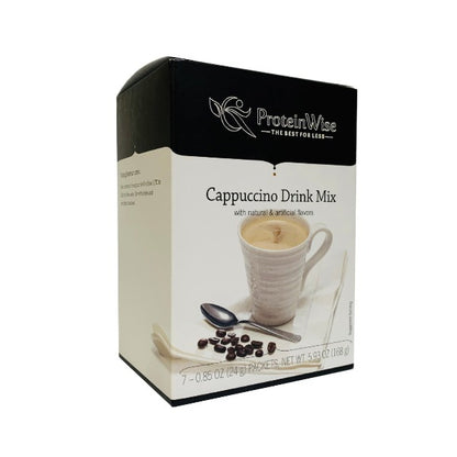 ProteinWise - Decaf Cappuccino Drink Mix  - 7/Box