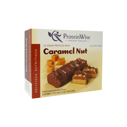 ProteinWise - Caramel Nut High Protein Bar - 7 Bars