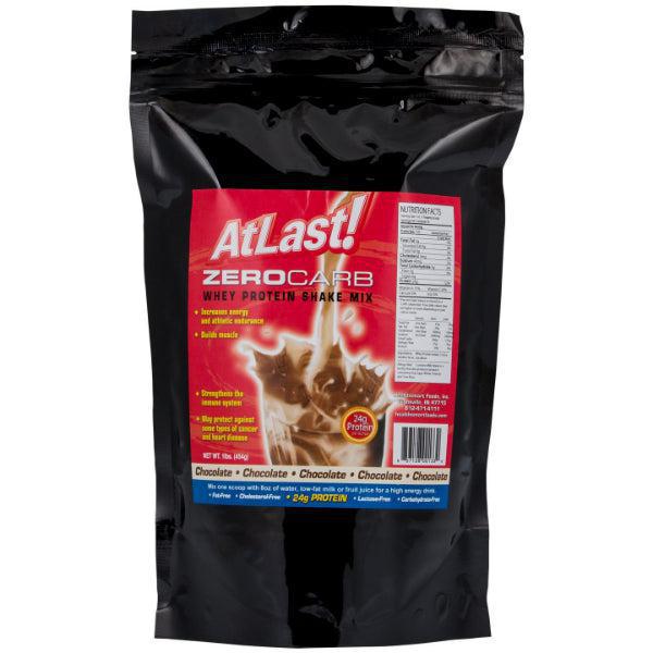 Protein Powders - Healthsmart At Last! Zero Carb Whey Protein Shake Mix - Chocolate - ProteinWise