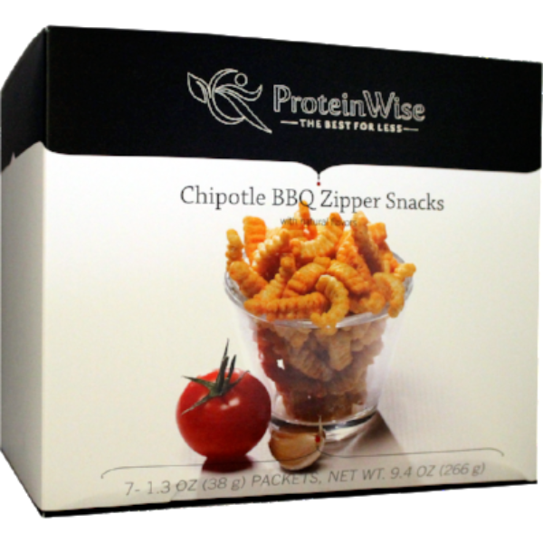 Snacks - ProteinWise - Chipotle BBQ Zipper - 7/Box - ProteinWise