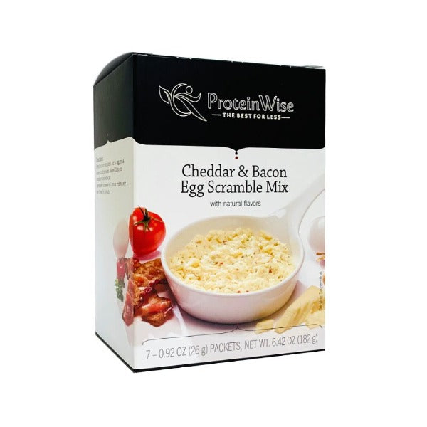 ProteinWise - Cheddar & Bacon Egg Scramble Mix - 7/Box
