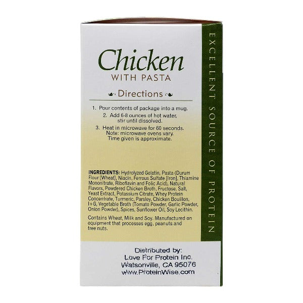 ProteinWise - Chicken with Pasta Protein Soup - 7/Box