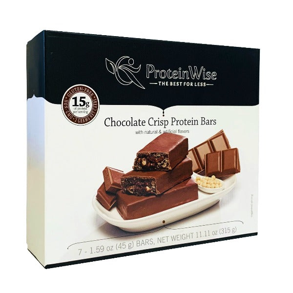 ProteinWise - Chocolate Crisp Low Carb Protein Bar - 7 Bars