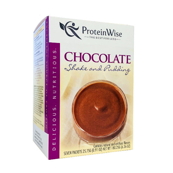 ProteinWise - Chocolate High Protein Shake or Pudding - 7/Box