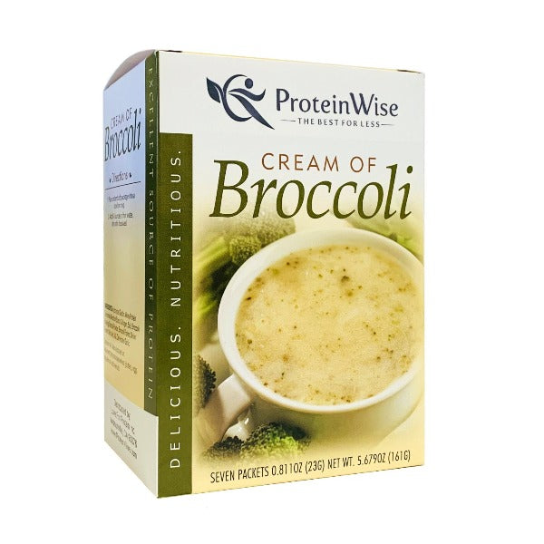 ProteinWise - Cream of Broccoli Protein Soup - 7/Box