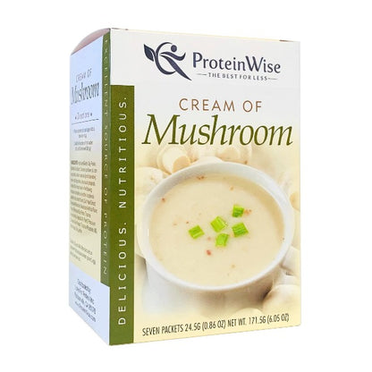 ProteinWise - Cream of Mushroom Protein Soup - 7/Box