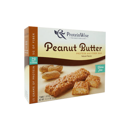 ProteinWise - Divine Peanut Butter Protein Bars - 7/Box