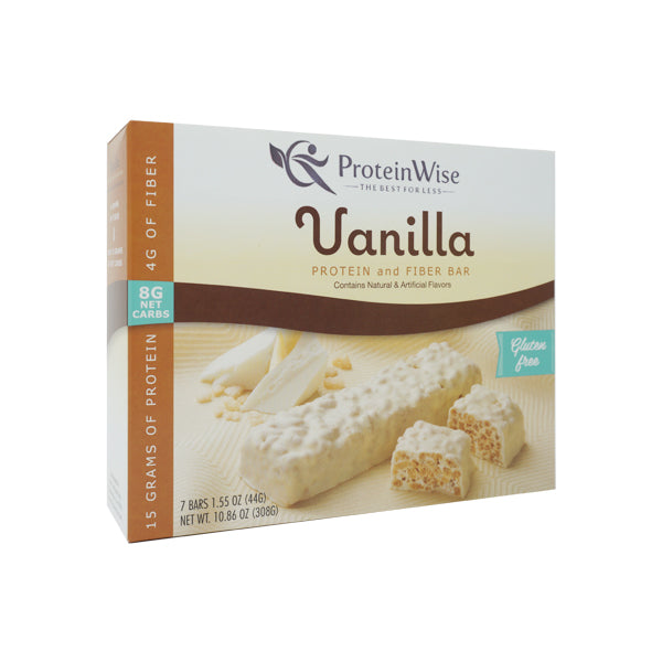 ProteinWise - Divine Vanilla Protein Bars - 7/Box