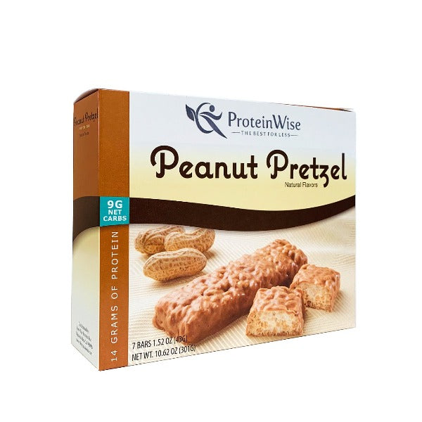 ProteinWise - Divine Peanut Pretzel Crispy Protein Bar - 7 Bars