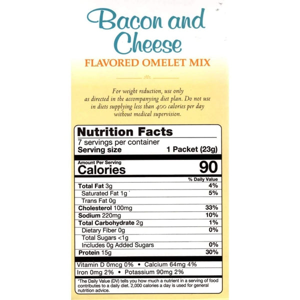 Proteinwise - Bacon & Cheese Omelet - 7/Box