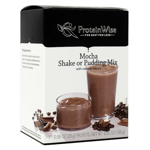 ProteinWise - Mocha Shake or Pudding Mix - 7/Box
