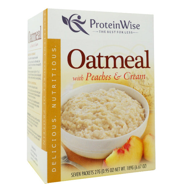 ProteinWise - Peaches & Cream Protein Oatmeal - 7/Box