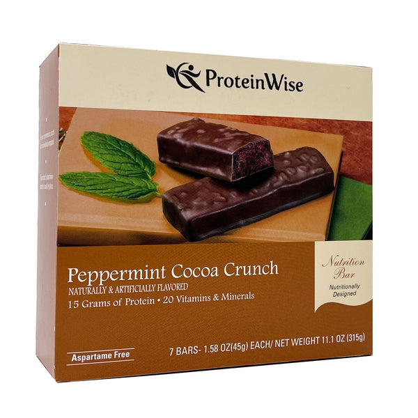 ProteinWise - Peppermint Cocoa Crunch Nutrition Bar - 7/Box