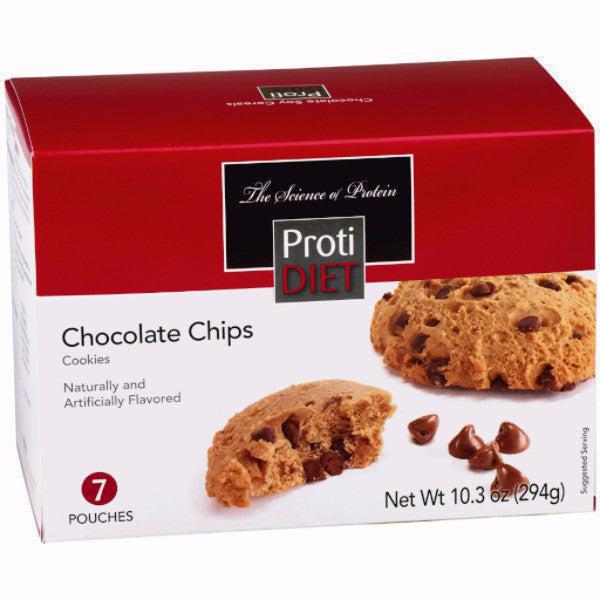 Snacks - ProtiDiet - Protein Chocolate Chips Cookies - 7/Box - ProteinWise