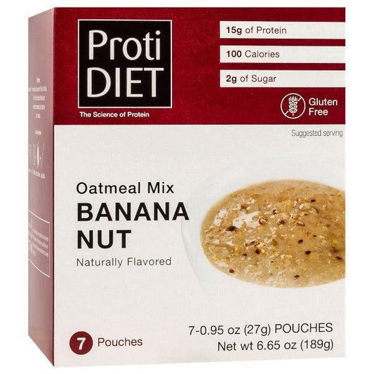 ProtiDiet - Banana Nut Oatmeal Mix - 7/Box