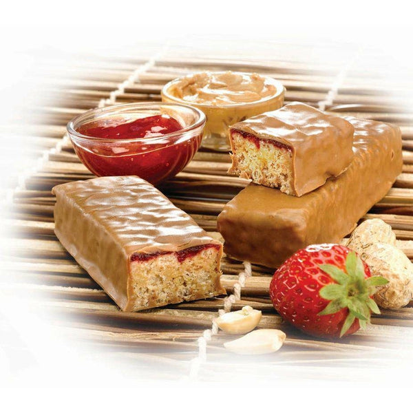 ProtiDiet - High Protein Old Fashioned Strawberry Peanuts Bar - 7 Bars