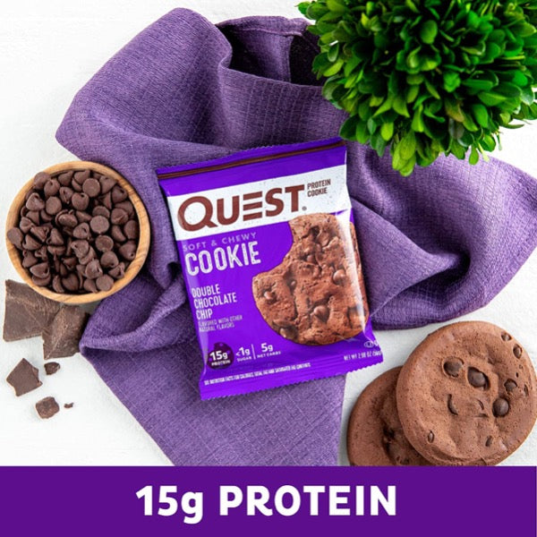 Quest - High Protein Double Chocolate Chip Cookie - 12/Box