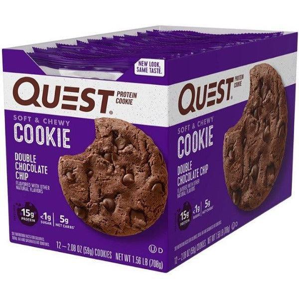 Quest - High Protein Double Chocolate Chip Cookie - 12/Box