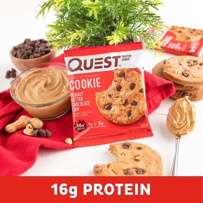 Quest - High Protein Peanut Butter Chocolate Chip Cookie - 12/Box