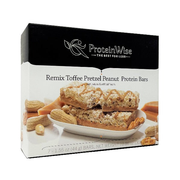 ProteinWise - Remix Toffee Peanut Pretzel Protein Bar - 7 Bars
