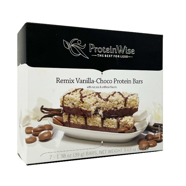 Proteinwise - Remix Vanilla Chocolate Protein Bar - 7/Box