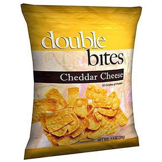 Snacks - ProteinWise - Double Bites Protein Chips Cheddar Cheese - 1 Bag - ProteinWise