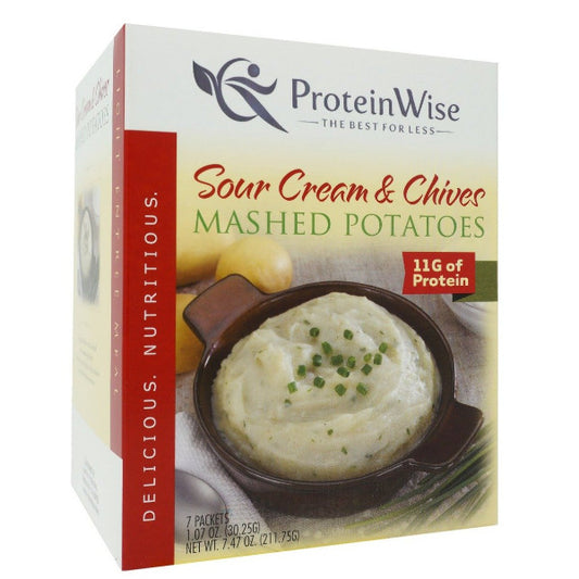 ProteinWise - High Protein Sour Cream and Chives Mashed Potatoes - 7/Box