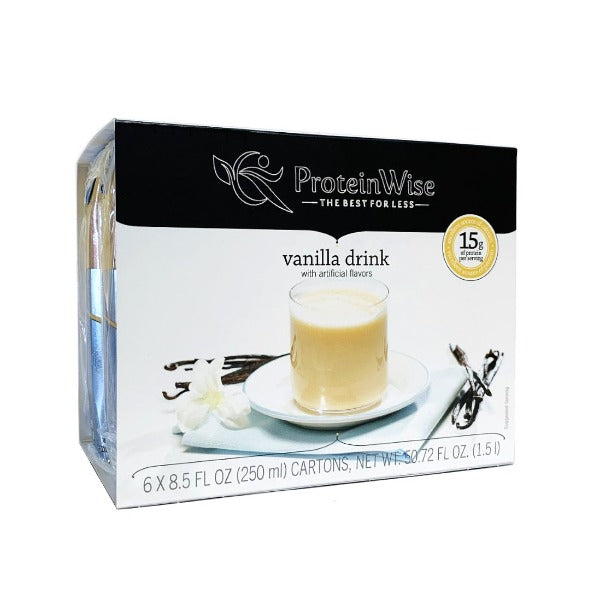 ProteinWise - Anytime Protein Drink - Vanilla - 6/Box