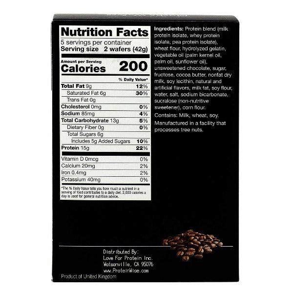 ProteinWise - Mocha Protein Wafers - 5 Bars